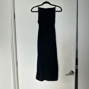 COS black maxi sweater dress size XS